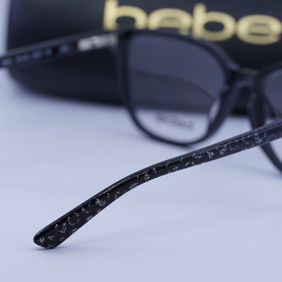 Bebe BB5201 001 Cat Eye Eyeglasses 53mm – Jet - Picture 7 of 11